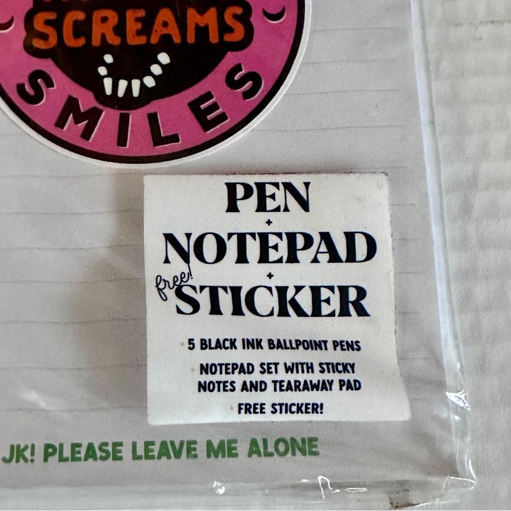 Customer Service Pen Set with Notepad and Sticker - Picture 3 of 6